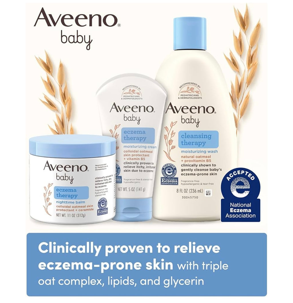 Aveeno Baby Eczema Therapy Nighttime Balm.
