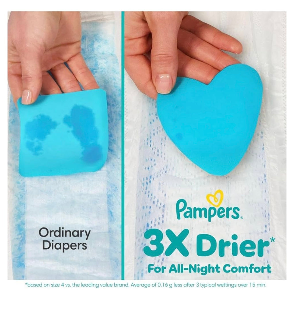 Pampers overnight diapers size 7