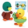 ekaus Crochet Kit for Beginners, Crochet Kit with Step-by-Step Video Tutorials, Crochet DIY Knitting Supplies for Adults, Crochet Ducks(45%+ Yarn)