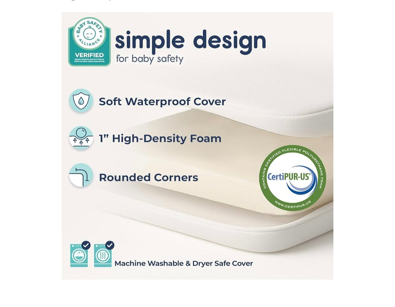 Hiccapop Playard Mattress Pad.