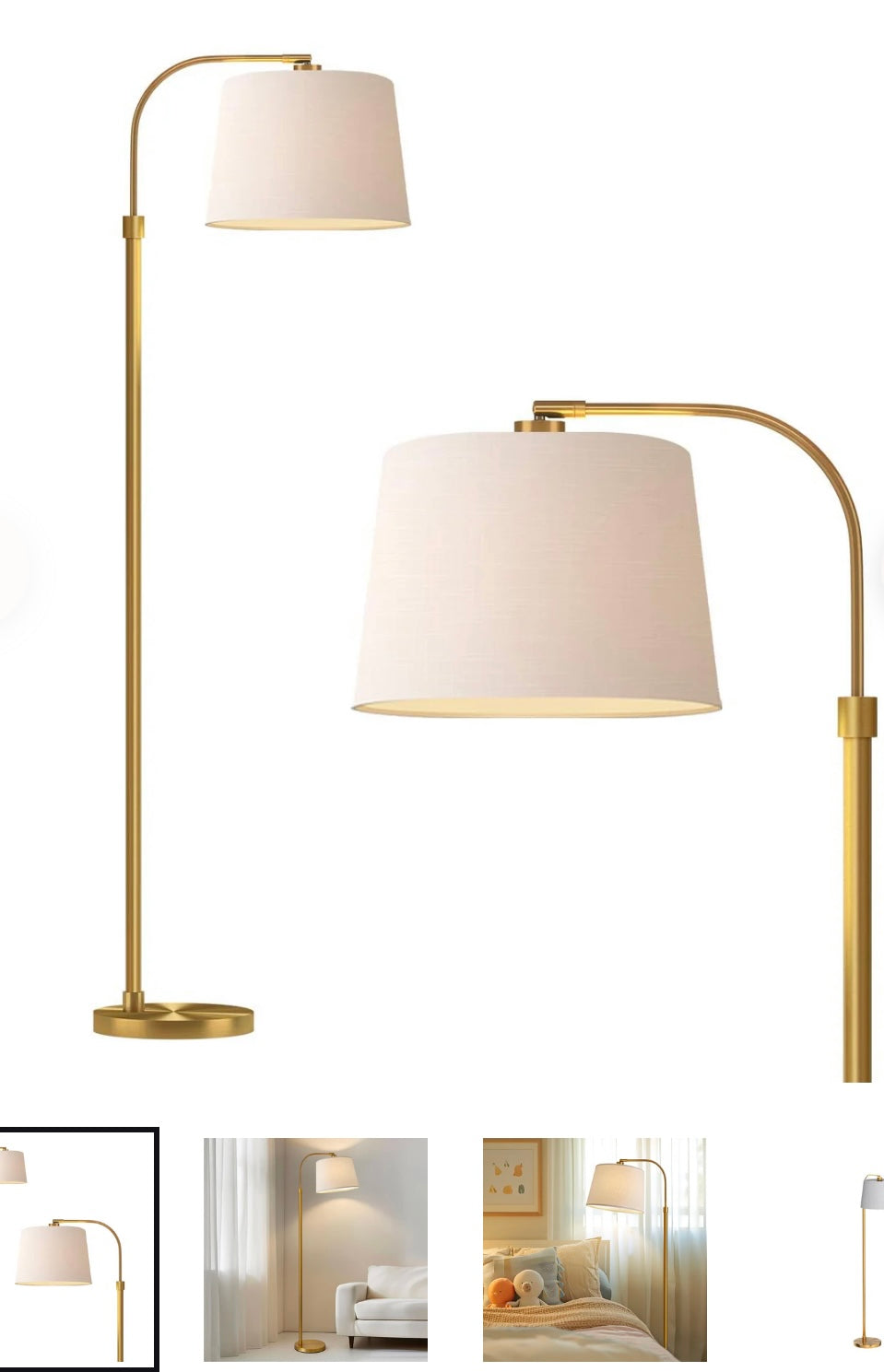 OneEach Gold Floor Lamp.