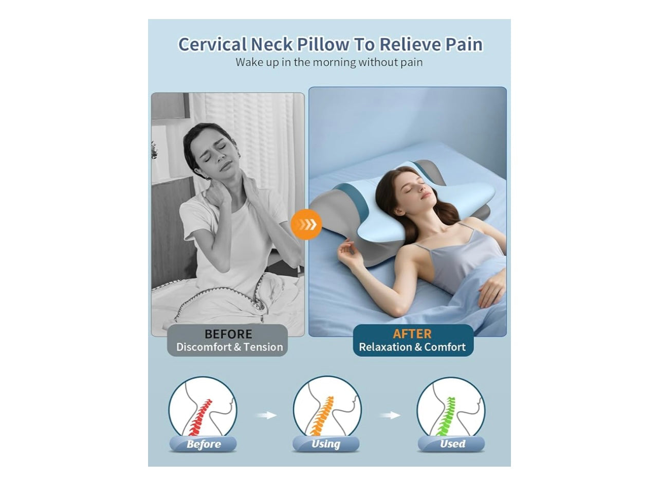 Beslovo Cervical Neck Pillow For Pain Relief.