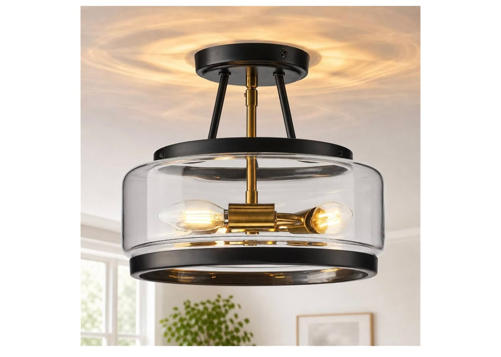 Oiyam Semi Flush Mount Ceiling Light.