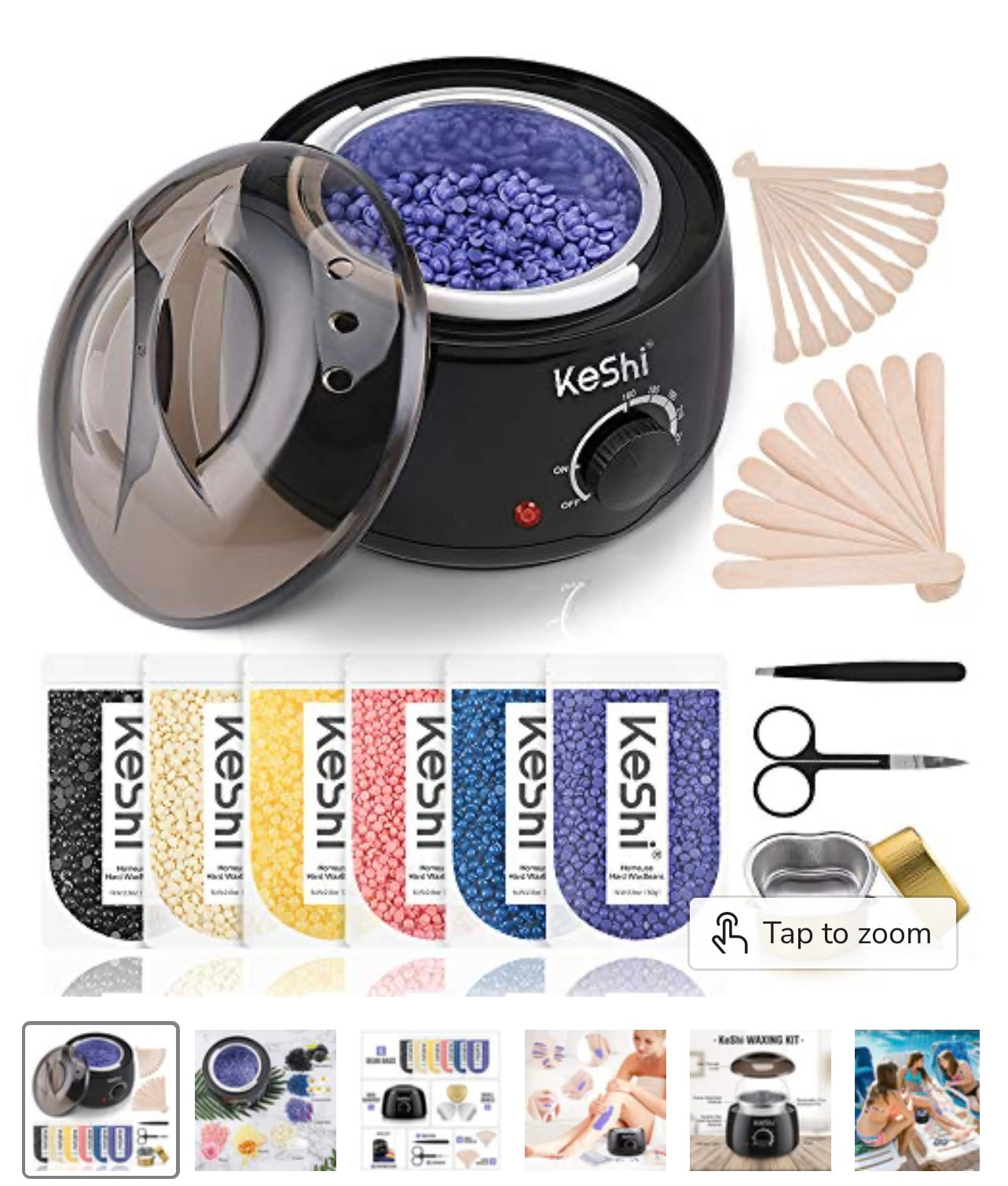 Keshi Hard Waxing Kit-Hair Removal Waxing Kit.