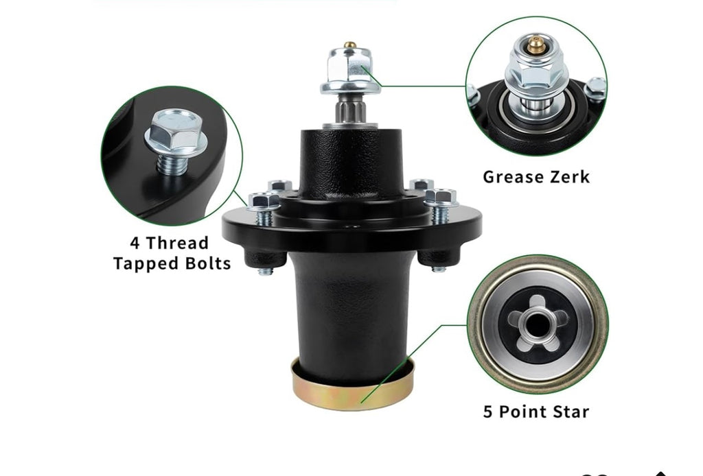 539131898 Spindle Assembly For 48” Lawn Mower Deck.