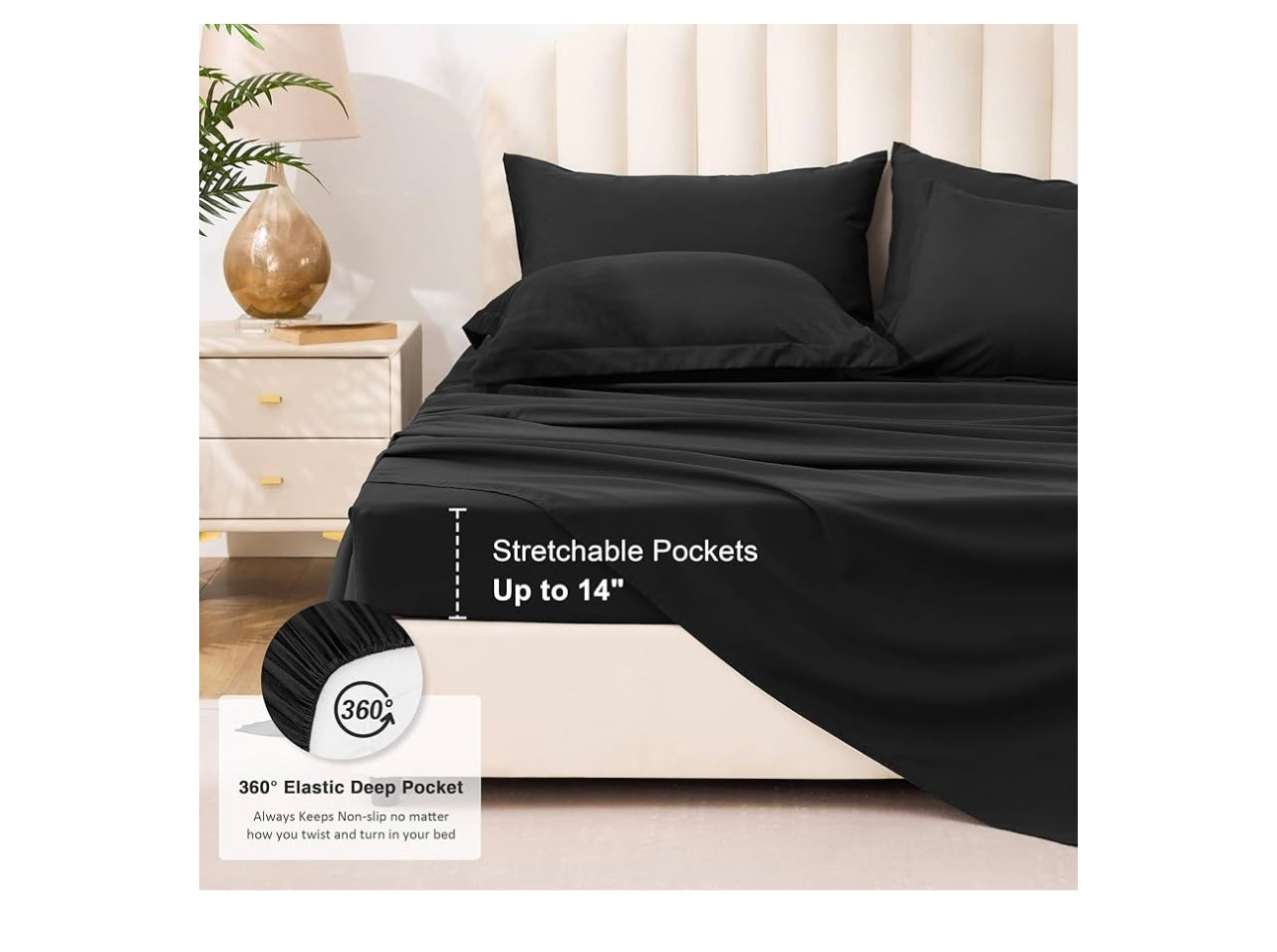 Loves Cabin Black Queen Comforter set.