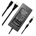 54.6V 2A Battery Charger, Universal 54.6V Power Adapter Chargers for 48V Lithium Battery with 5.5x2.1mm / 5.5x2.5mm Plug