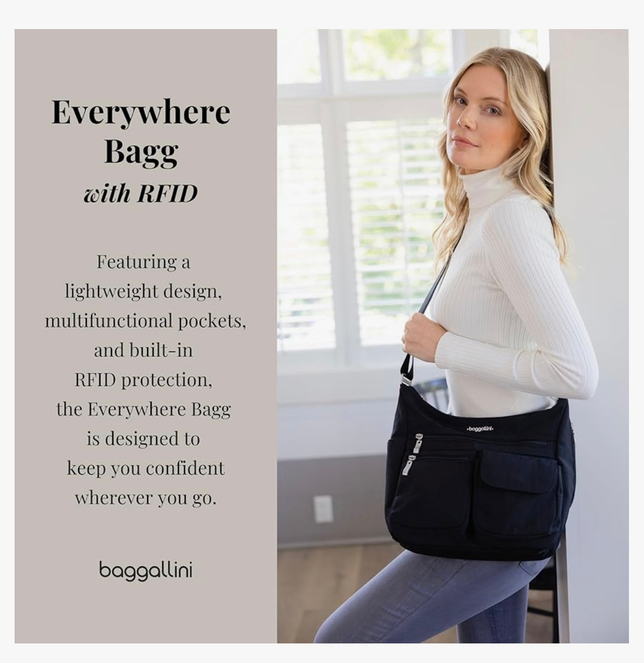 Baggallini Women’s Everywhere Bag Crossbody.