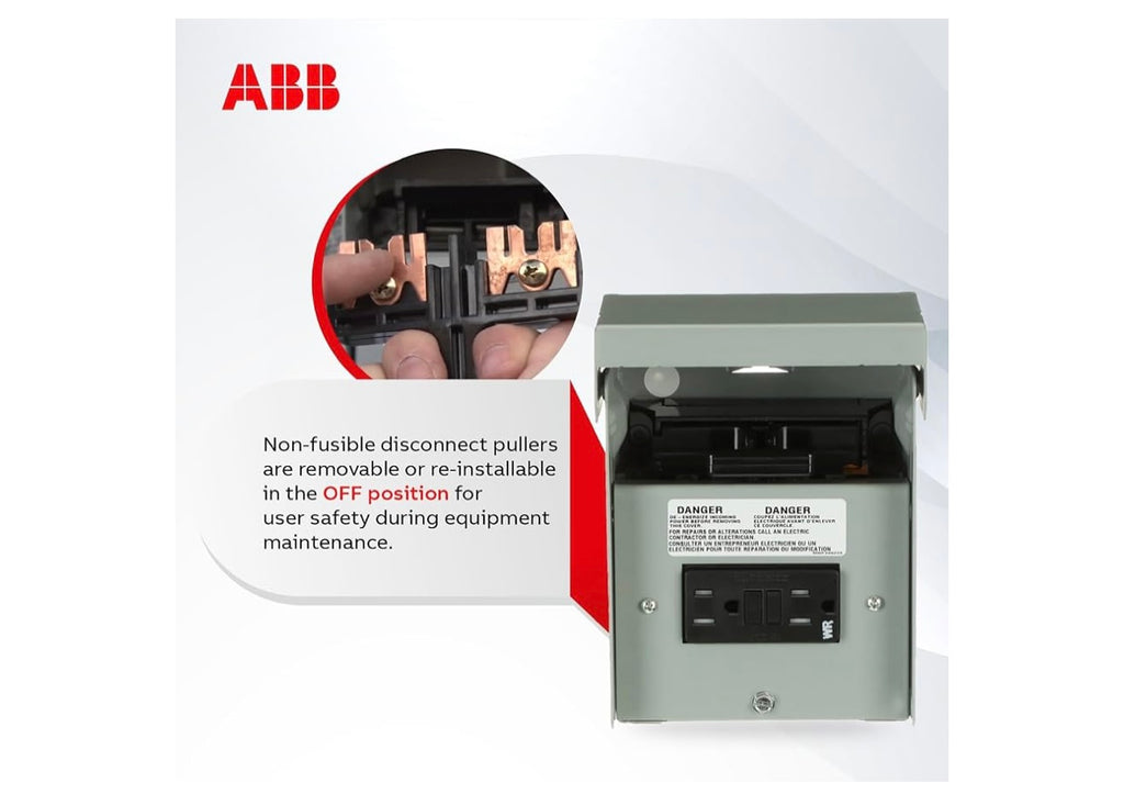 AC Disconnect With GFCI Receptacle.