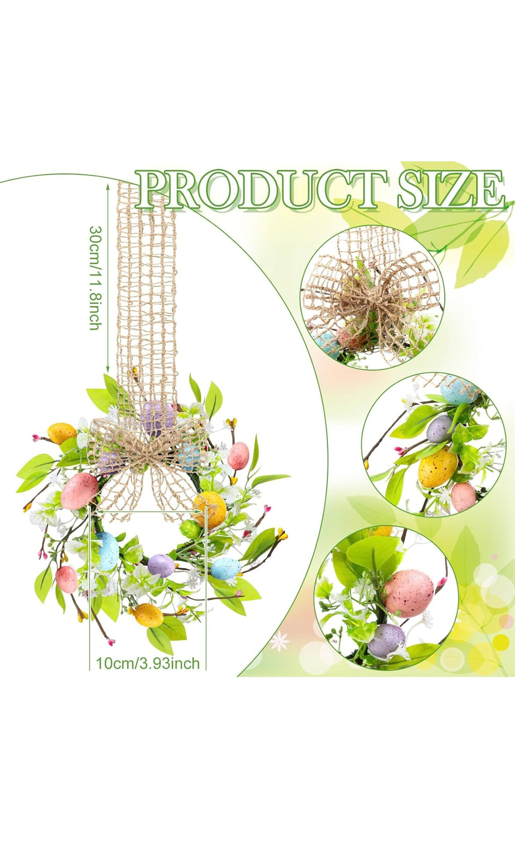 Small Easter wreaths 8 pcs