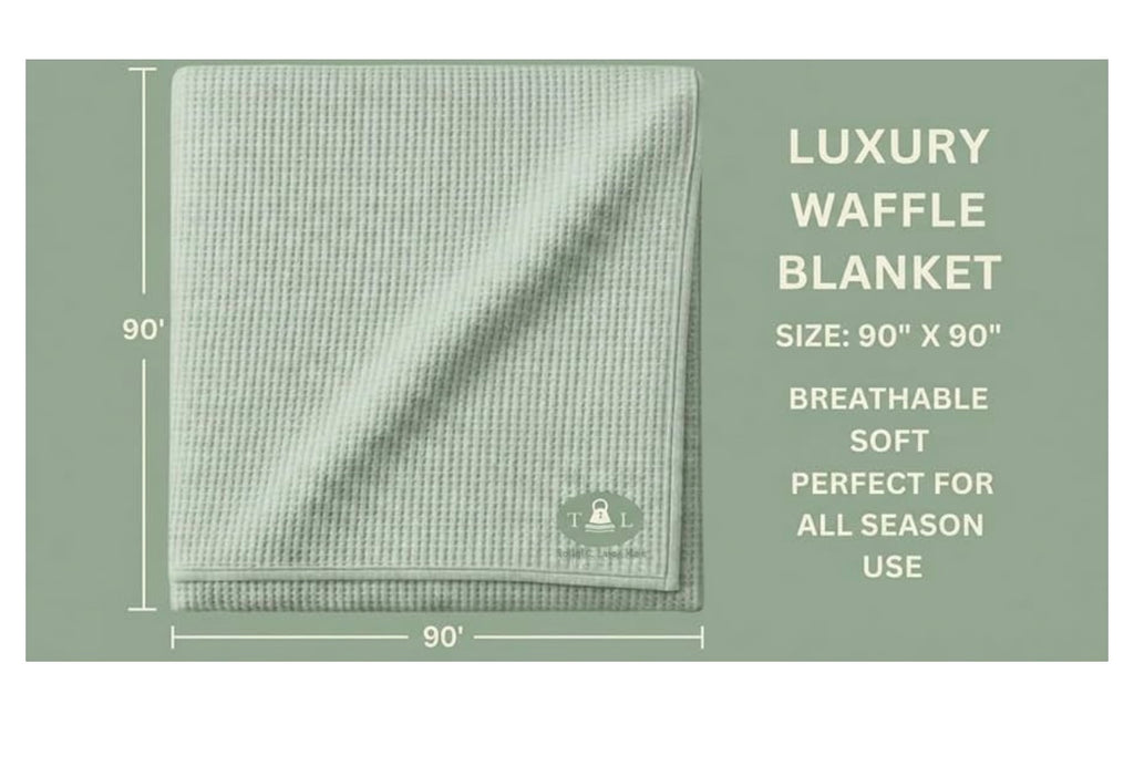 Cotton Waffle Weave Blanket