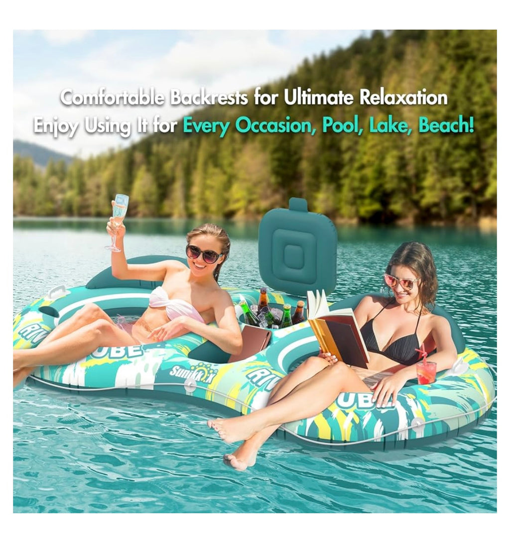 2 person adult heavy duty river tube