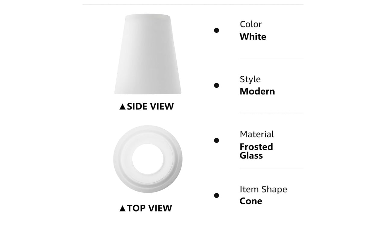 Miaomeio Glass Fixture Replacements.