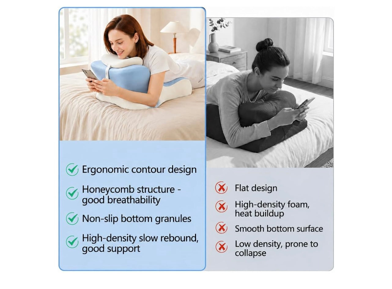 Koriva Ergonomic Memory Foam Wedge Pillow.