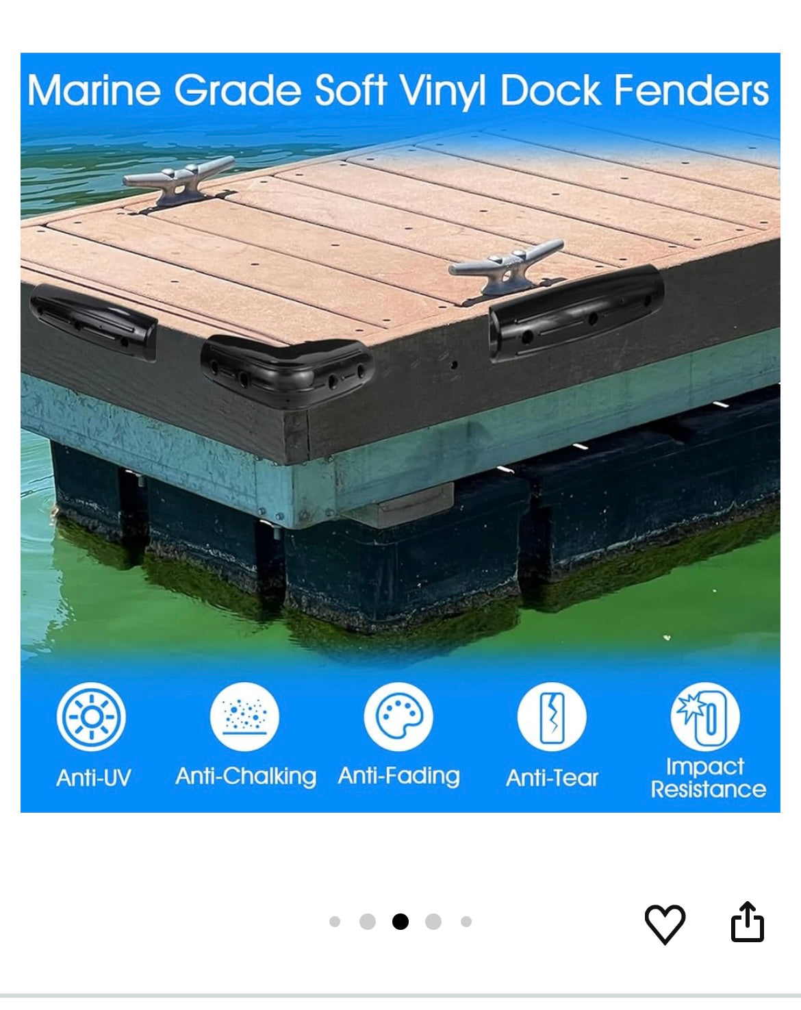 Boat dock bumper 4 pack
