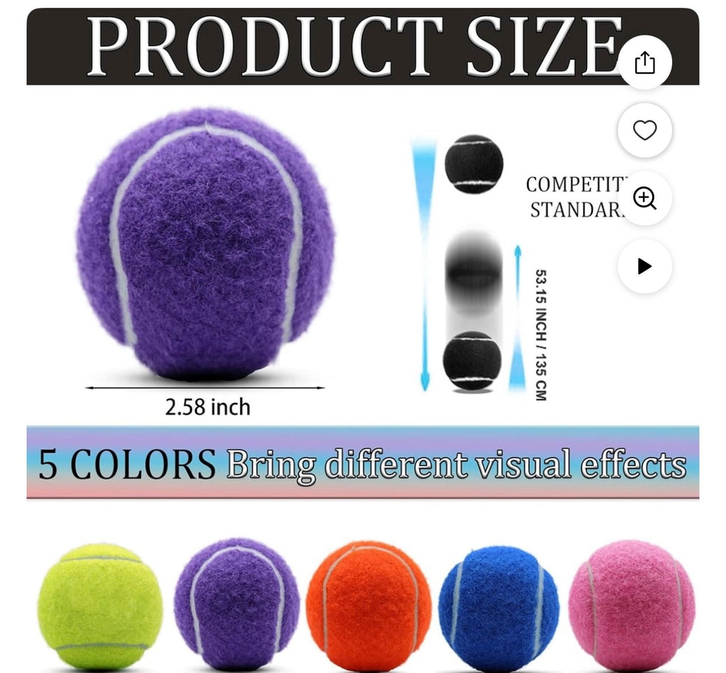 Giantree 20 pack mini tennis balls for small pets.