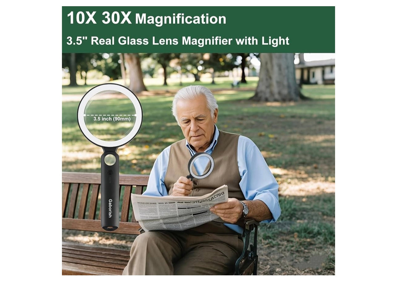 Gaborish Large Magnifying Glass.