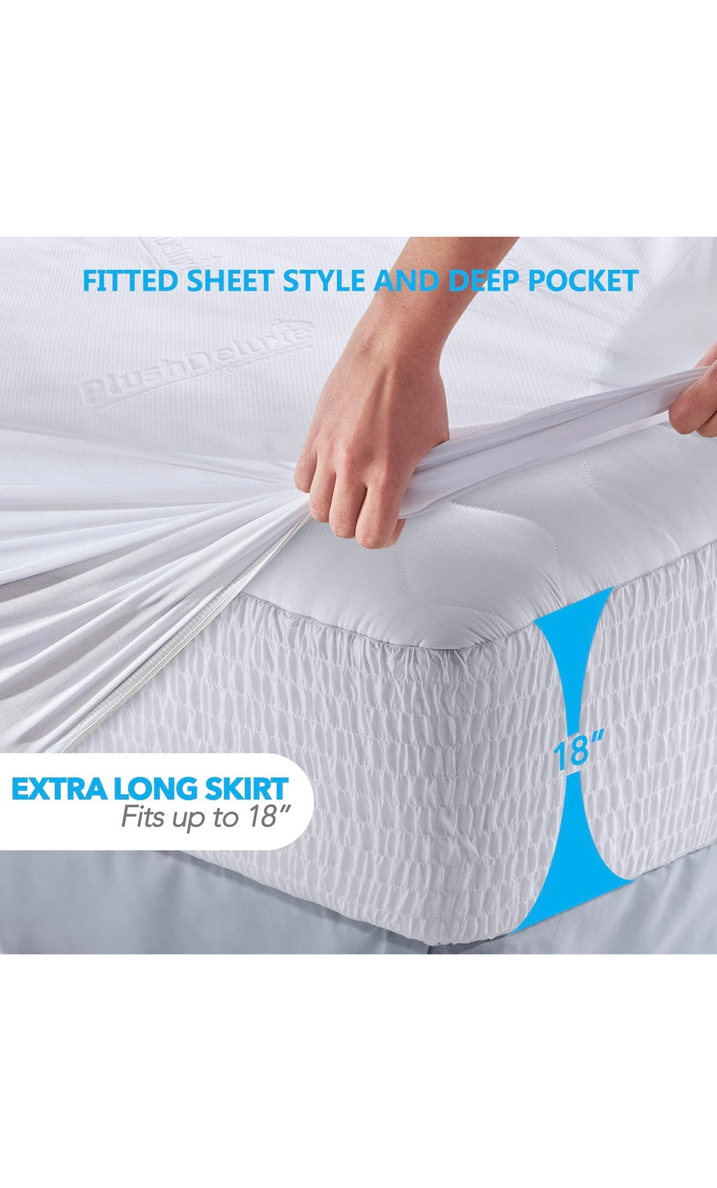 Bamboo mattress protector king size