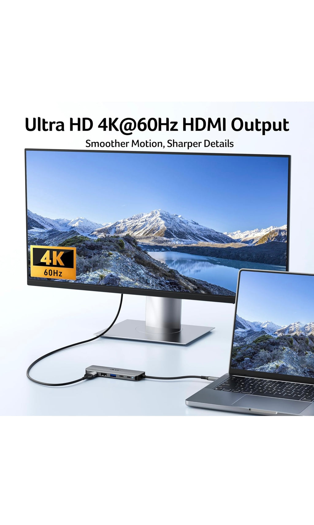 Acer usb c hub 5 in 1 usbc to hdmi adapter with 4k@60Hz