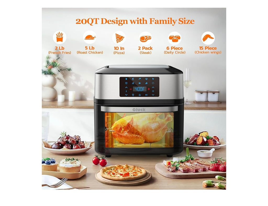Gluck 20-Quart Air Fryer Oven.
