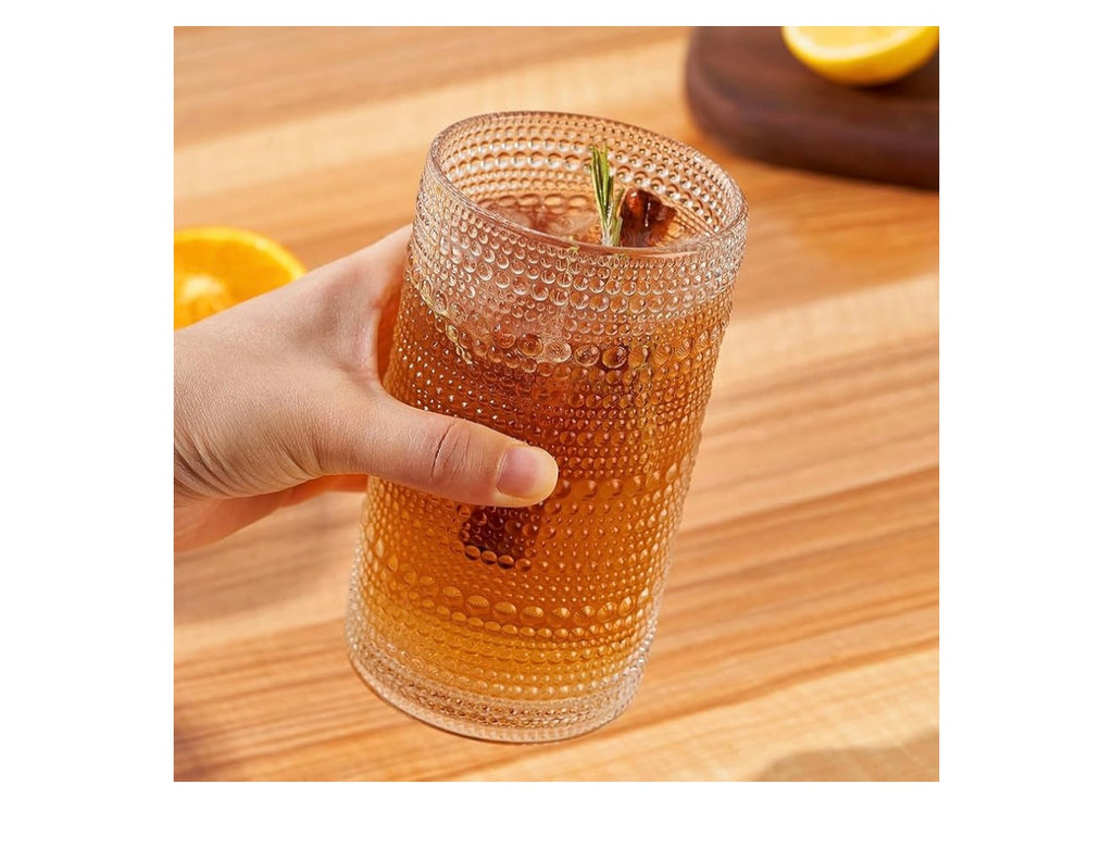 16oz Hobnail Drinking glasses set of 6