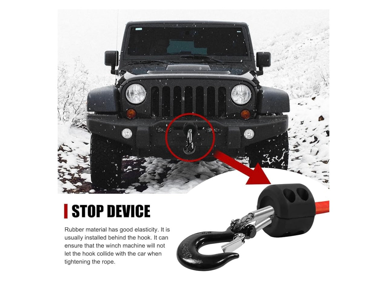 Perantlb Synthetic Winch Rope 3/8”.