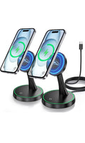 Magnetic wireless charger stand 2 pack