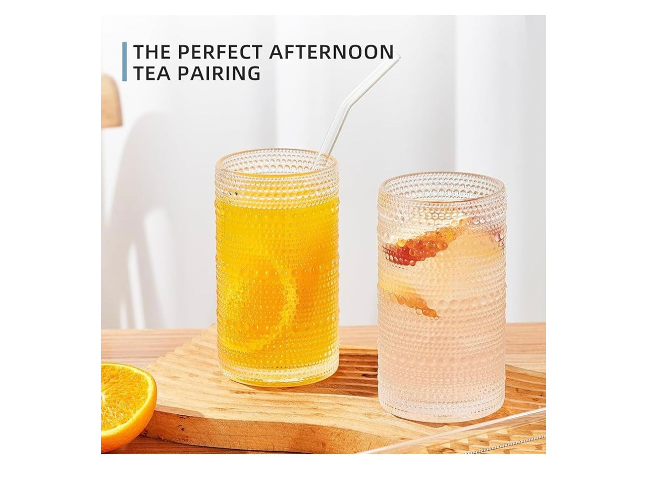 16oz Hobnail Drinking glasses set of 6