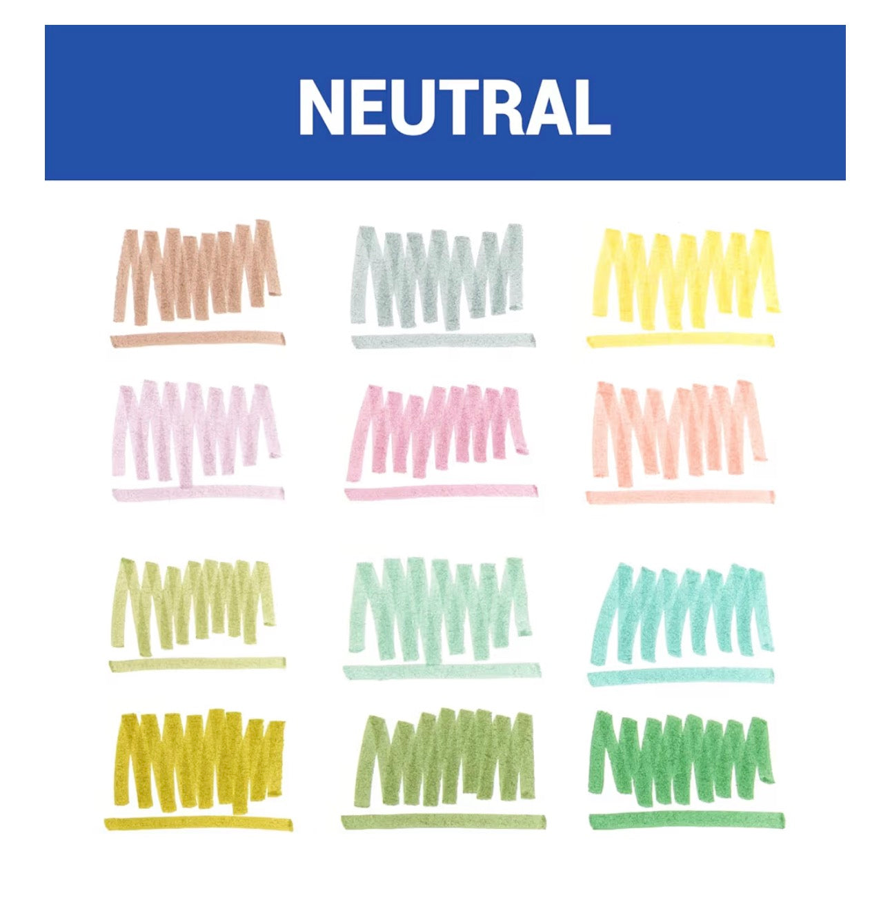 WRITECH Retractable Highlighters Assorted Colors: Chisel Tip Click Aesthetic Highlighter Marker Pens Pack Multi Colored Ink No Bleed Smear for Highlighting Journaling (12ct Neutral)