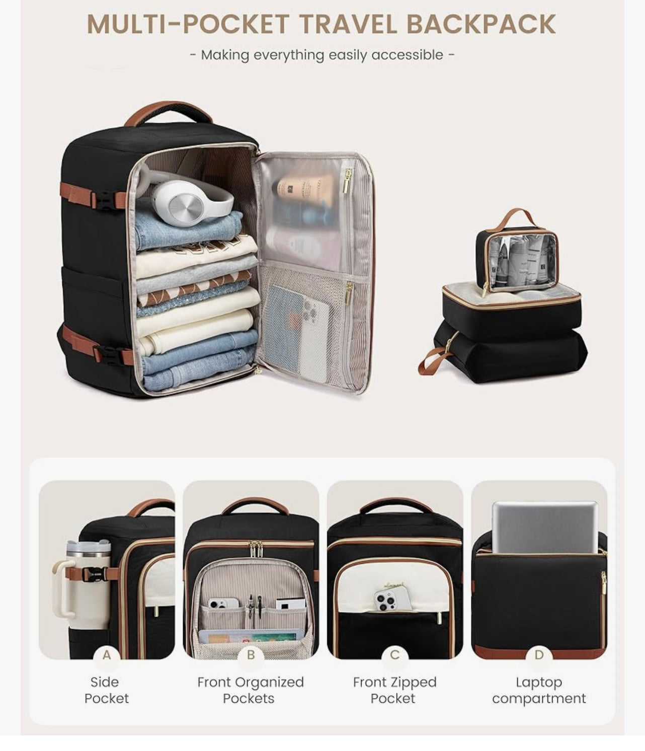 LOVEVOOK 40L Travel Backpack.