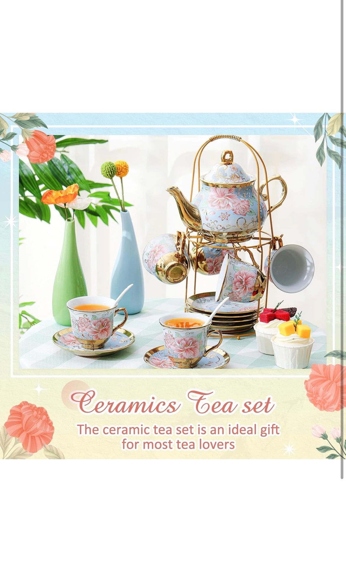 Porcelain tea set 20 pcs