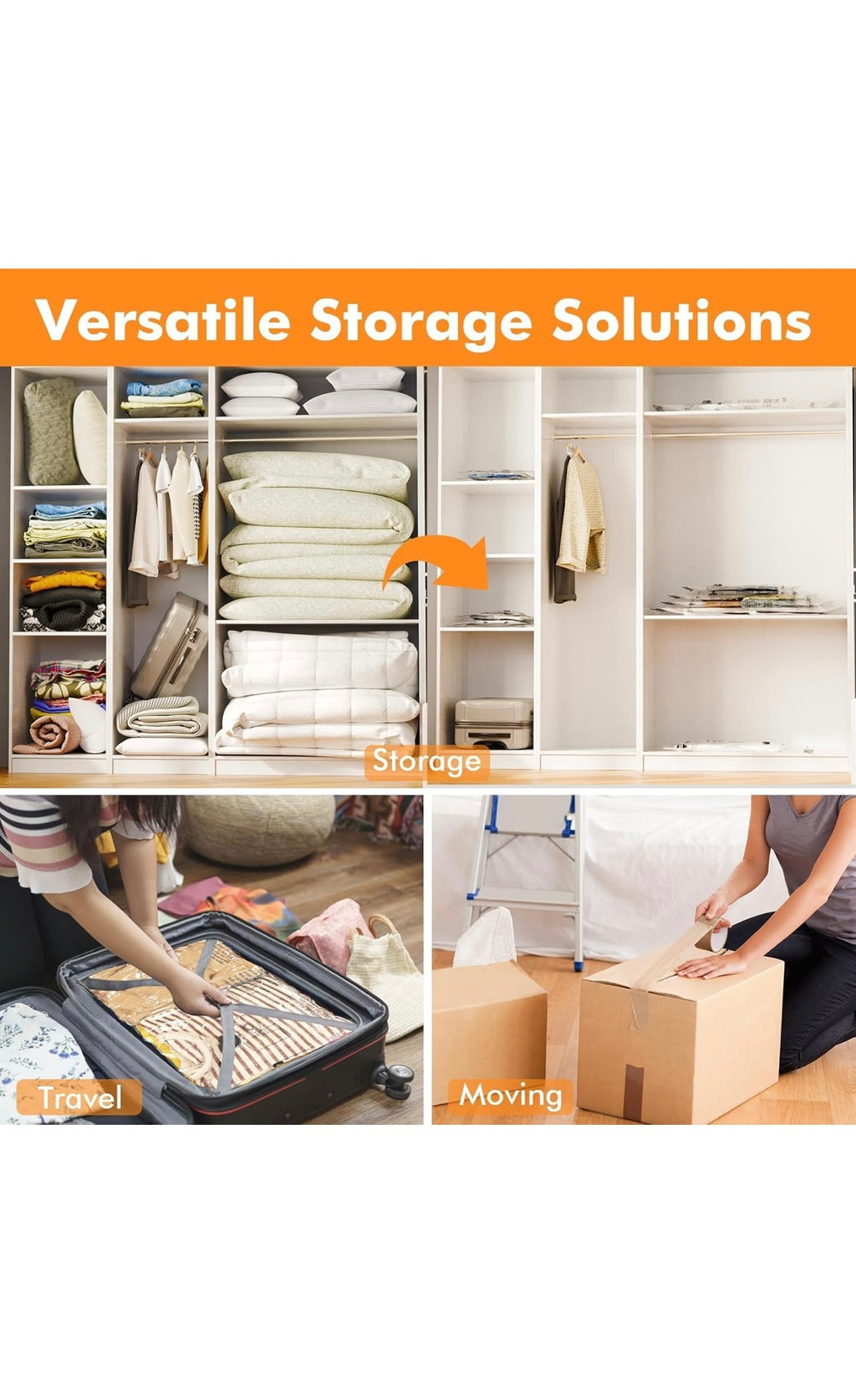 Vacuum storage bags