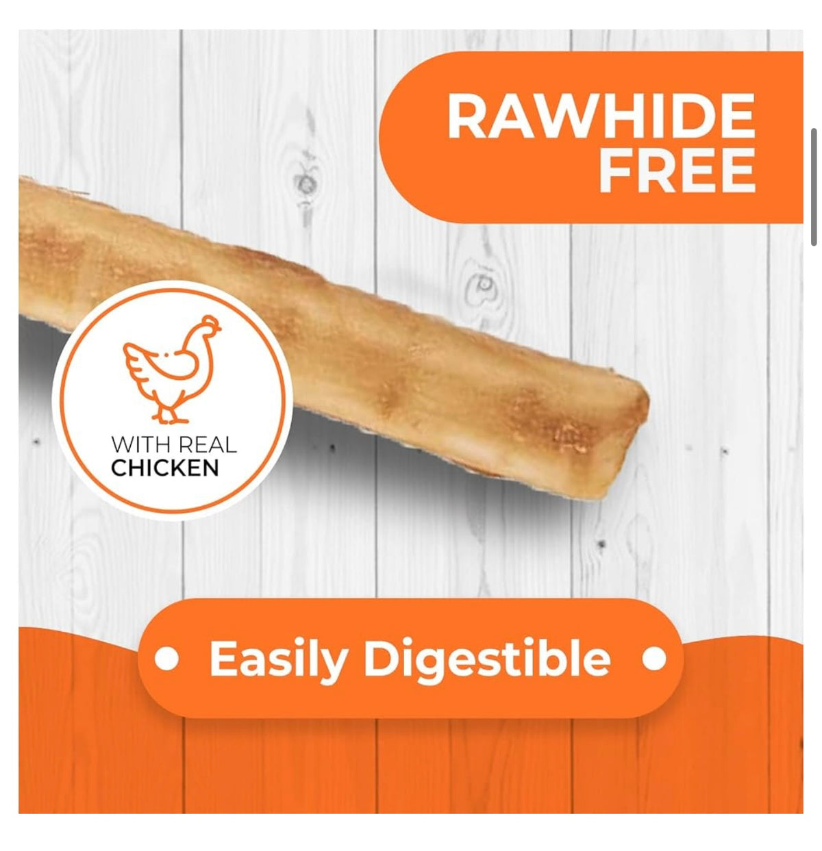 Canine Naturals Rawhide Free Chicken Recipe Dog Chews, Sticks, 40 Count