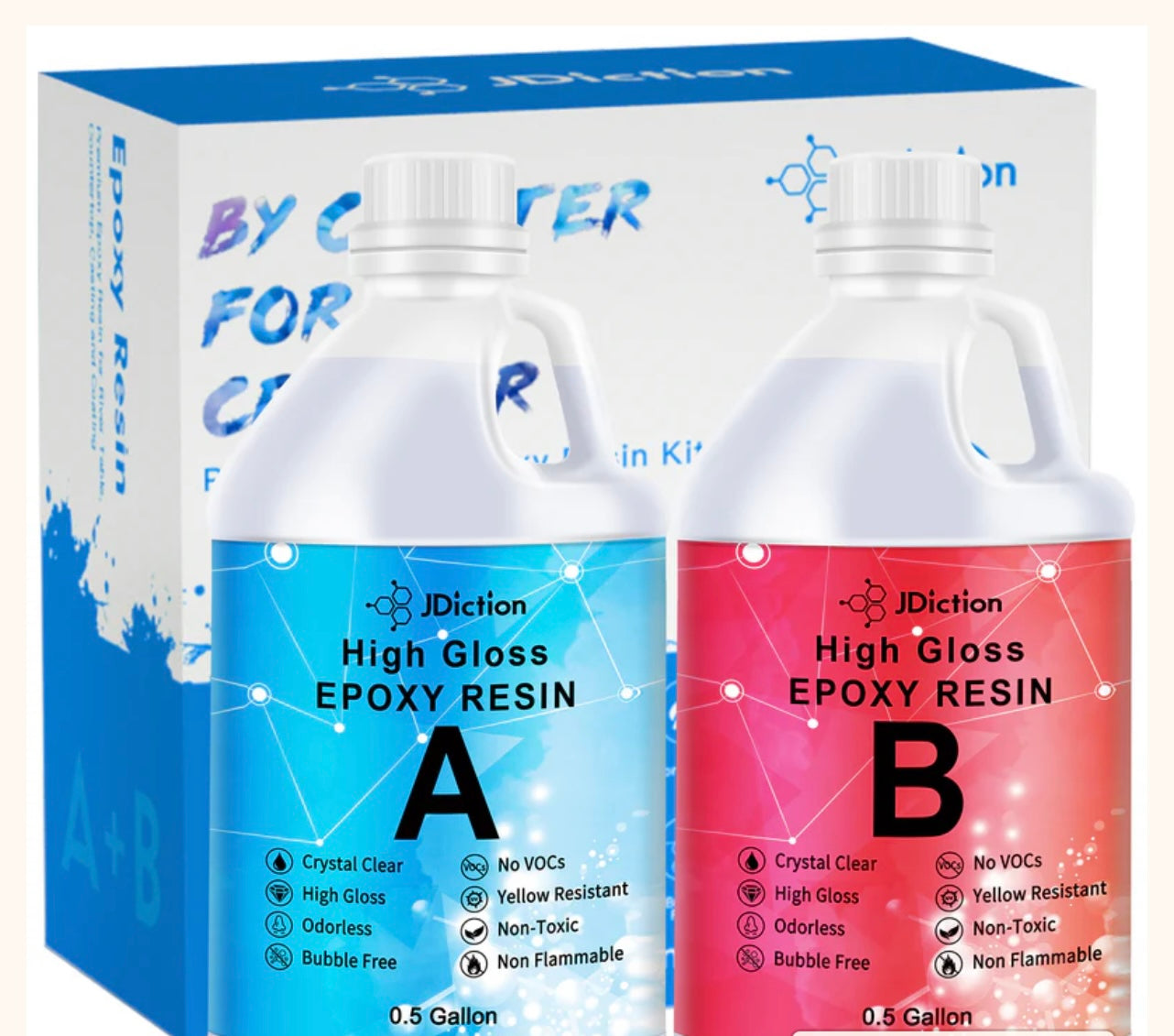 JDiction Clear High Gloss Epoxy Resin.