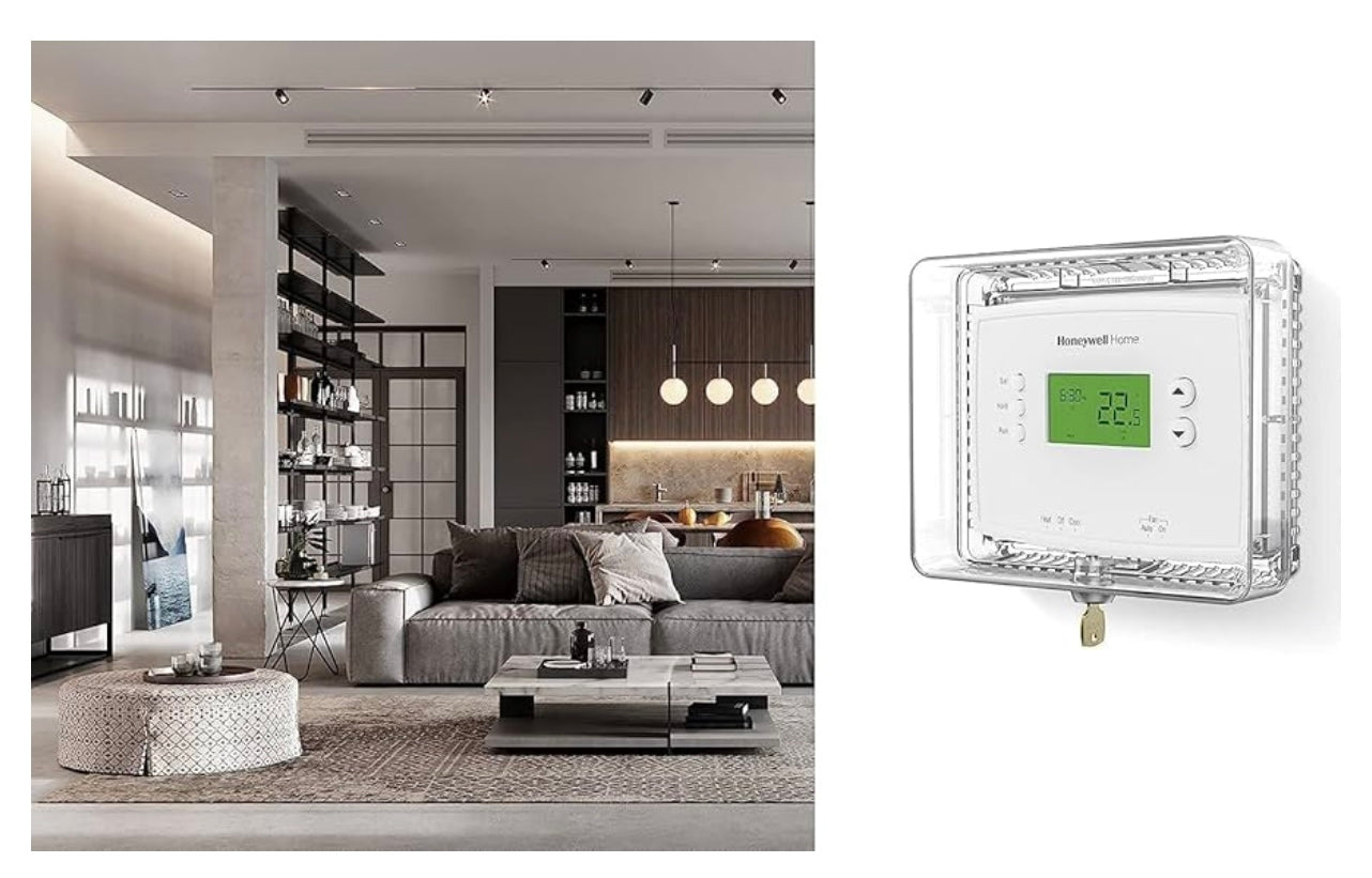 Honeywell Home thermostat guard.