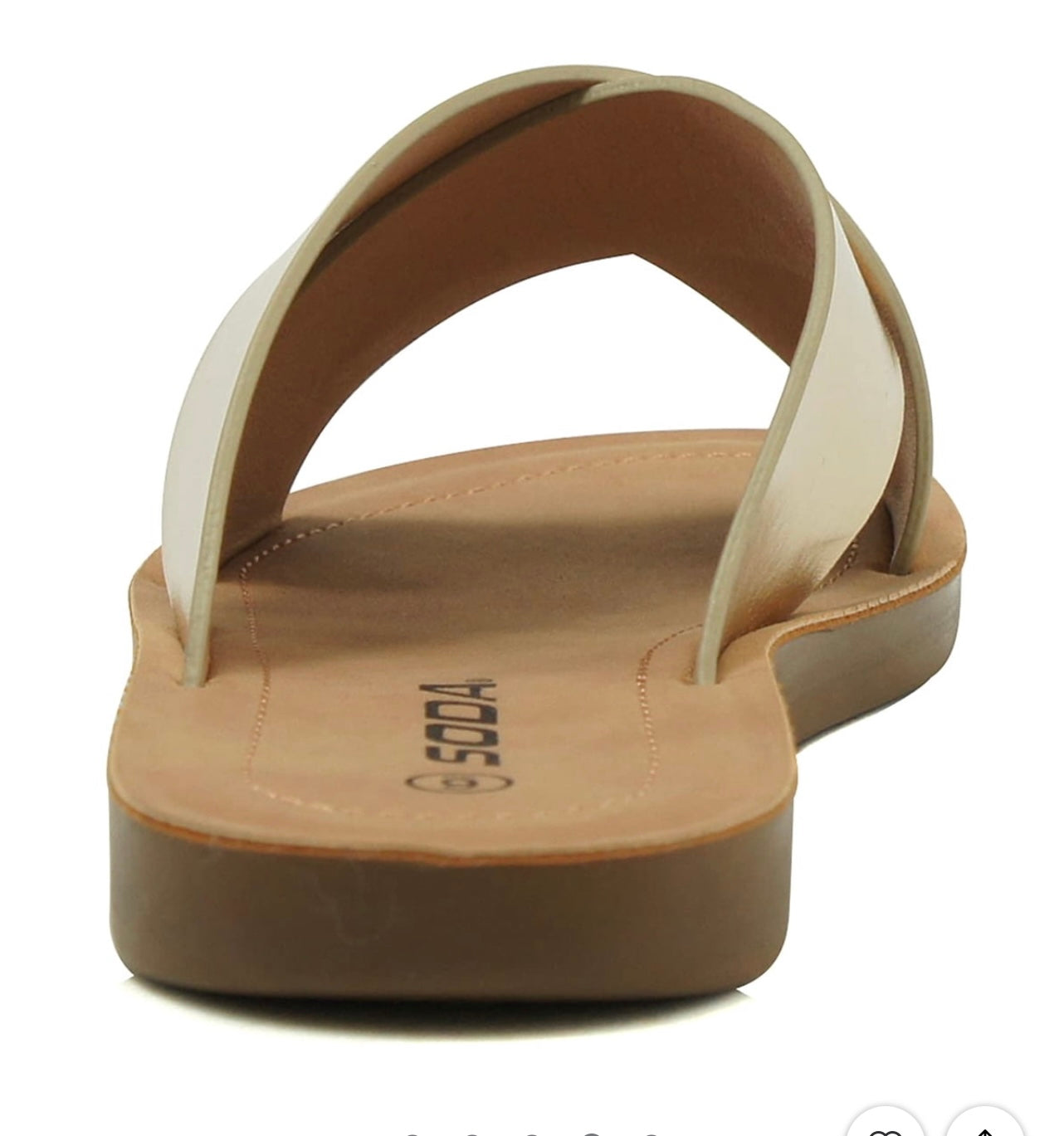 Soda Shoes Women Sandals Crisscross Strap Band Flatform Platform Lucy-S Gold 6. Size 8 1/2