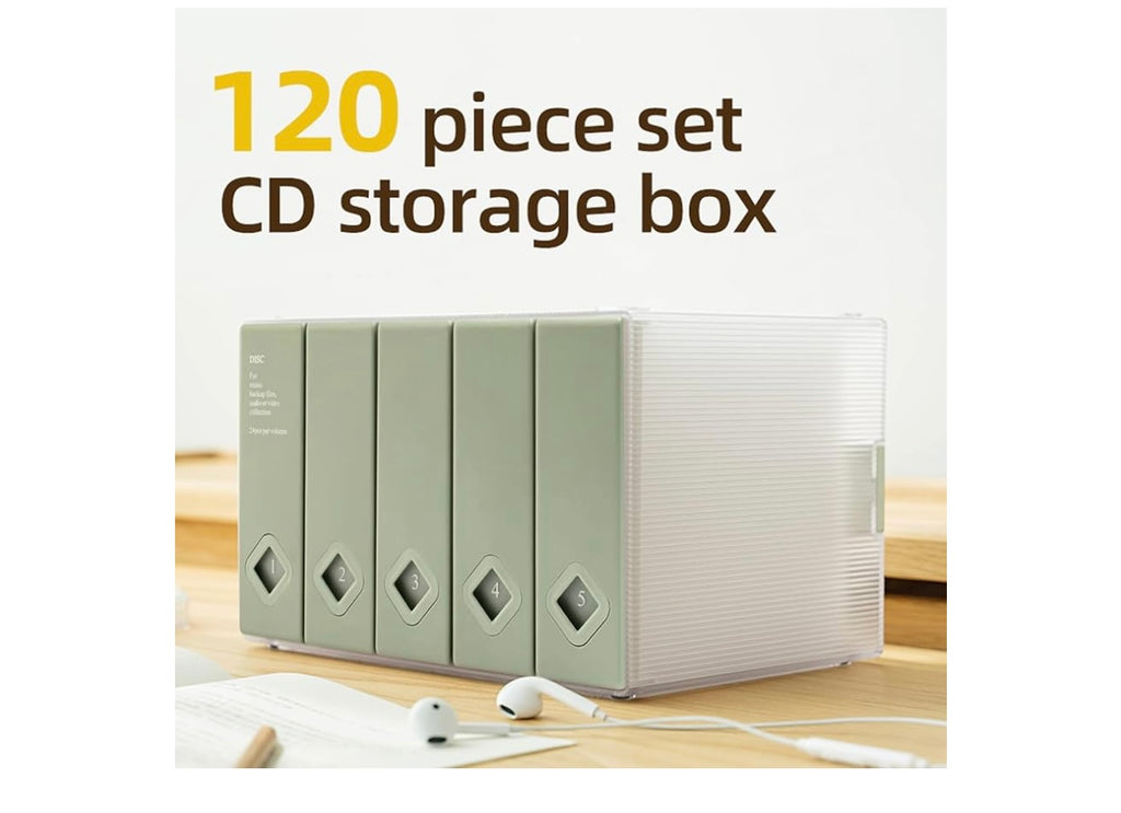 CD Case 120 Capacity Cd/DVD Case Holders.