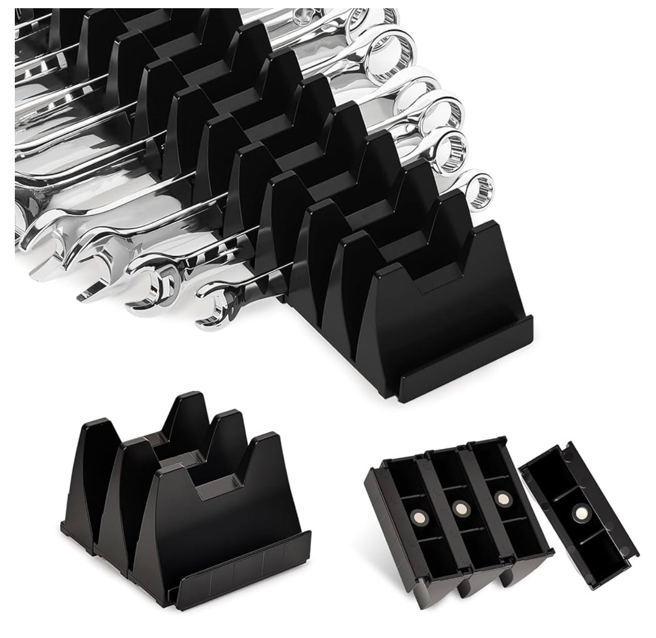 Oligeti Magnetic Wrench Organizer.