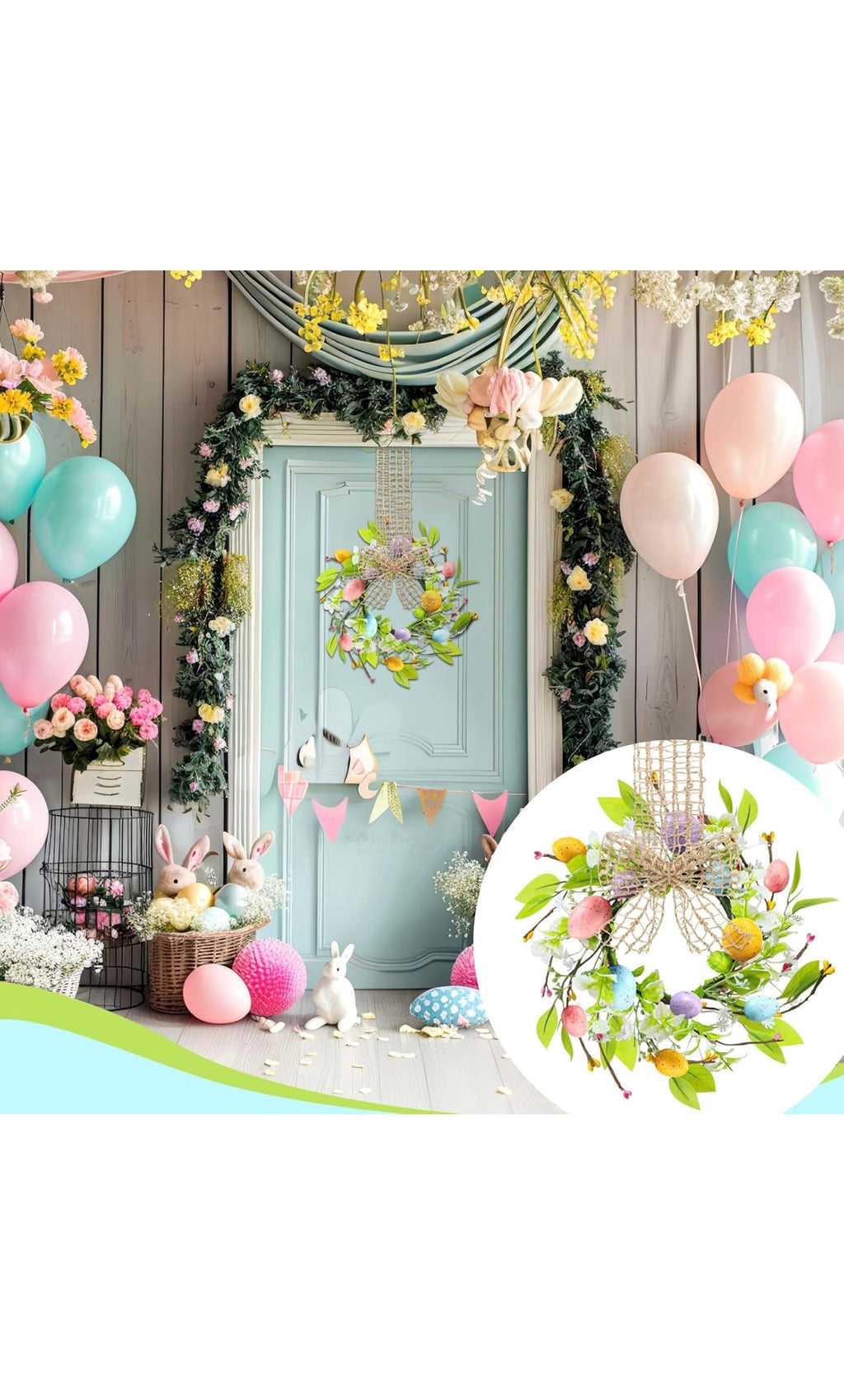 Small Easter wreaths 8 pcs