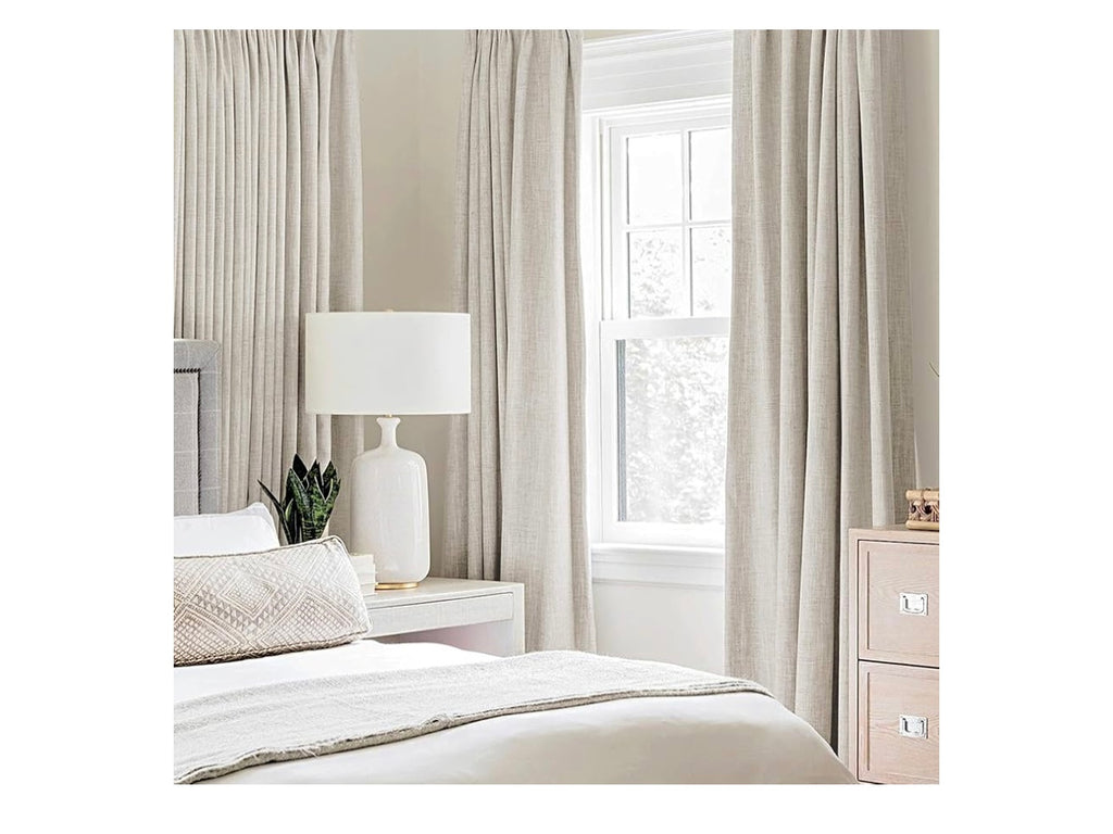 Miulee Birch Linen Curtains.