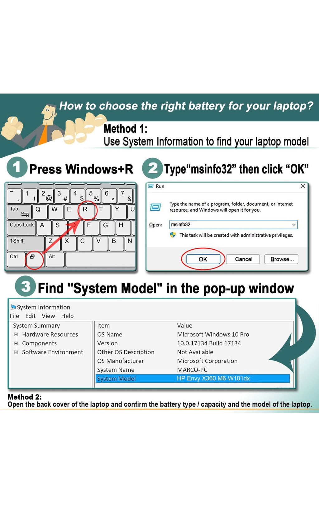 Laptop battery replacement
