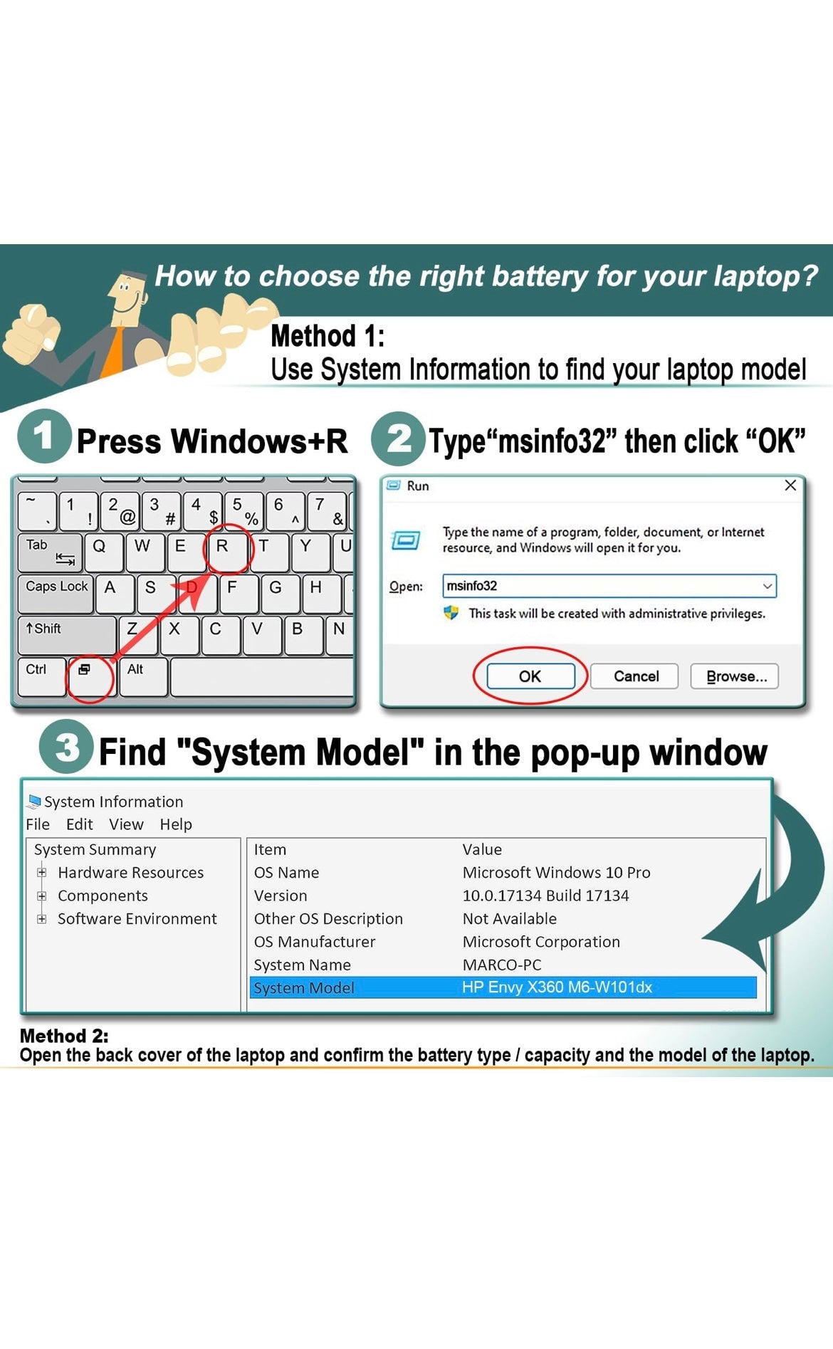 Laptop battery replacement