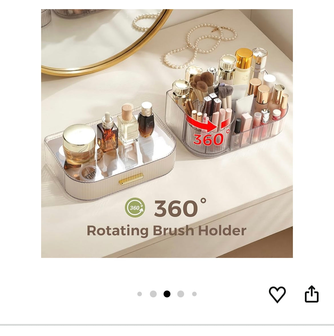 Makeup organizer