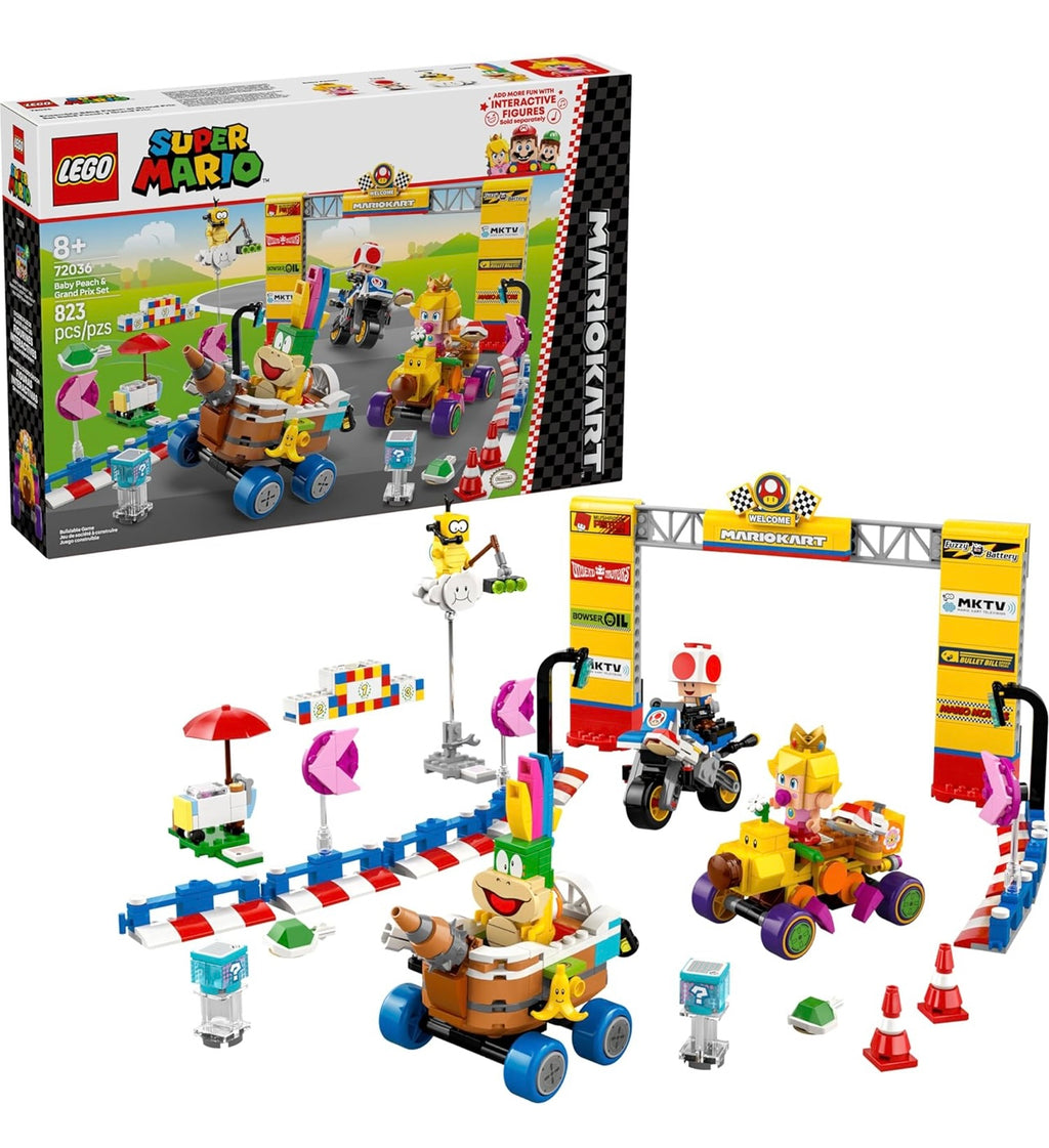 Lego Super Mario Baby Peach and Grand Prix Set.
