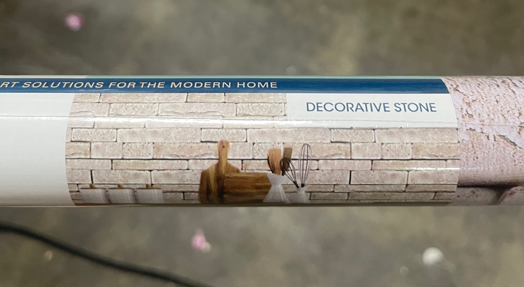 Set of 2 Peel And Stick Wallpaper. 15.5SQ Ft. Decorative Stone.