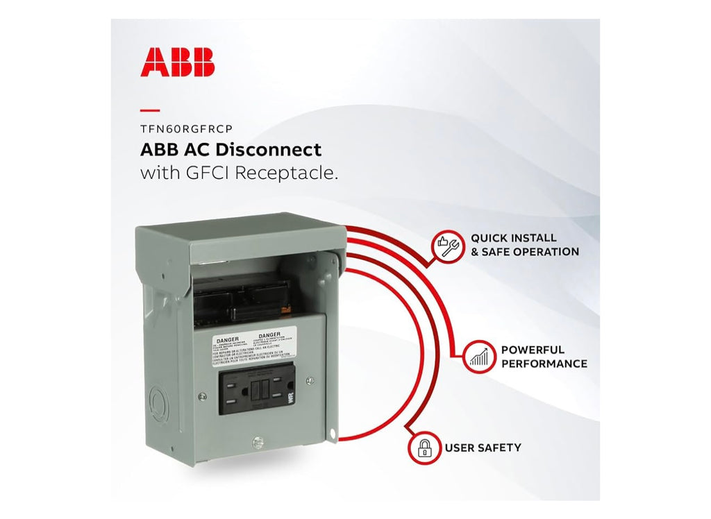 AC Disconnect With GFCI Receptacle.