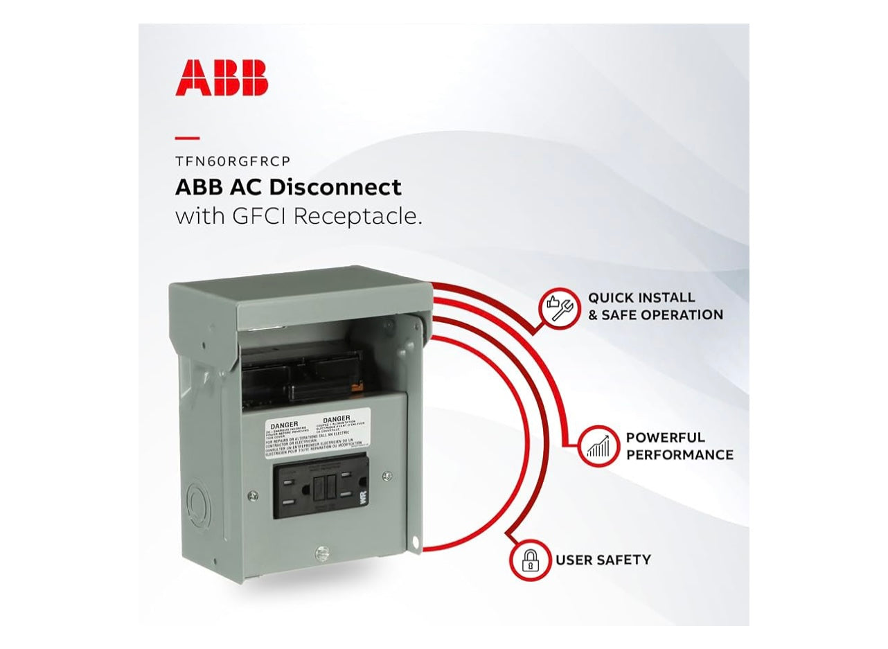 AC Disconnect With GFCI Receptacle.