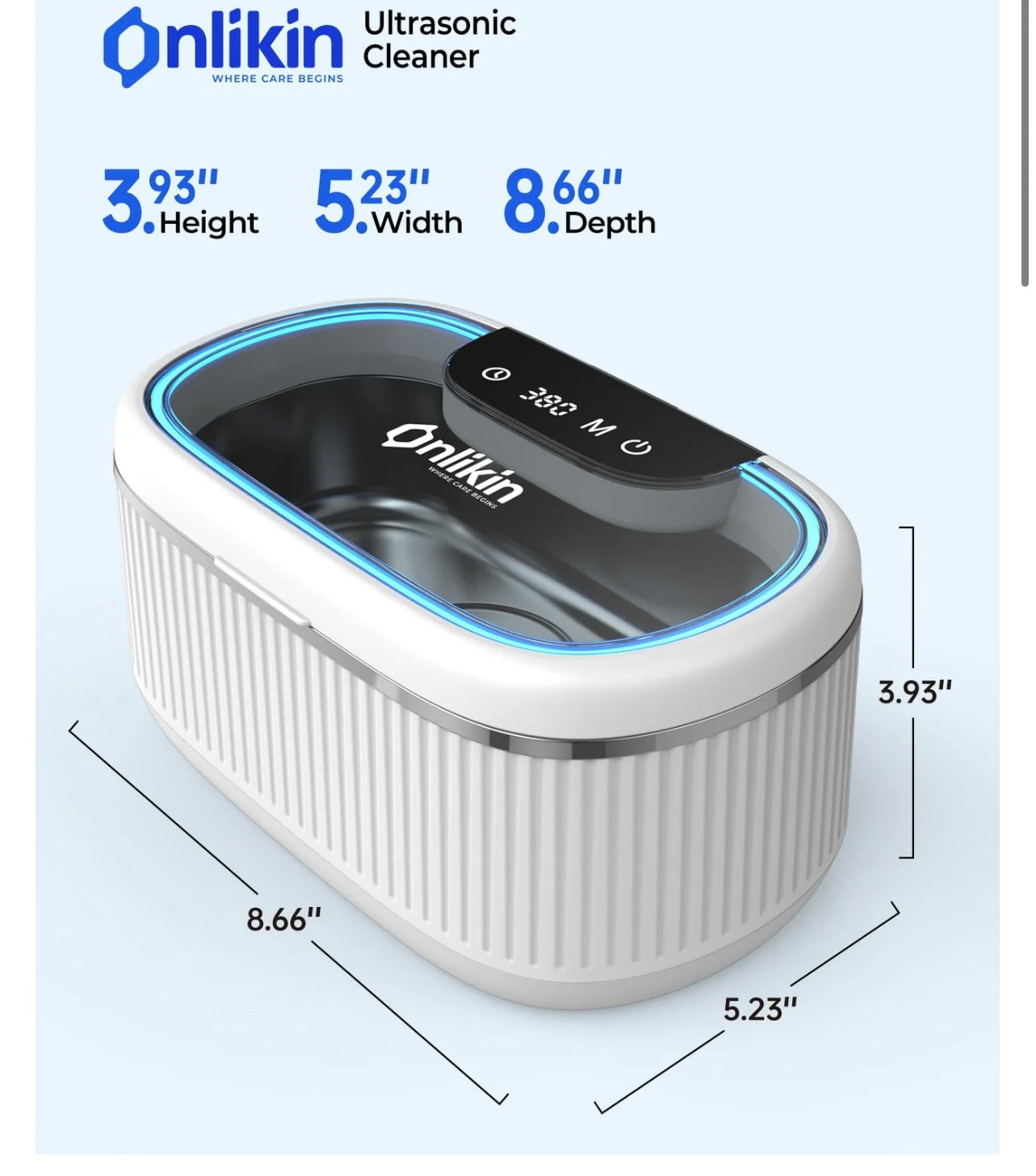 Onlikin 35W Ultrasonic Jewlery Cleaner.