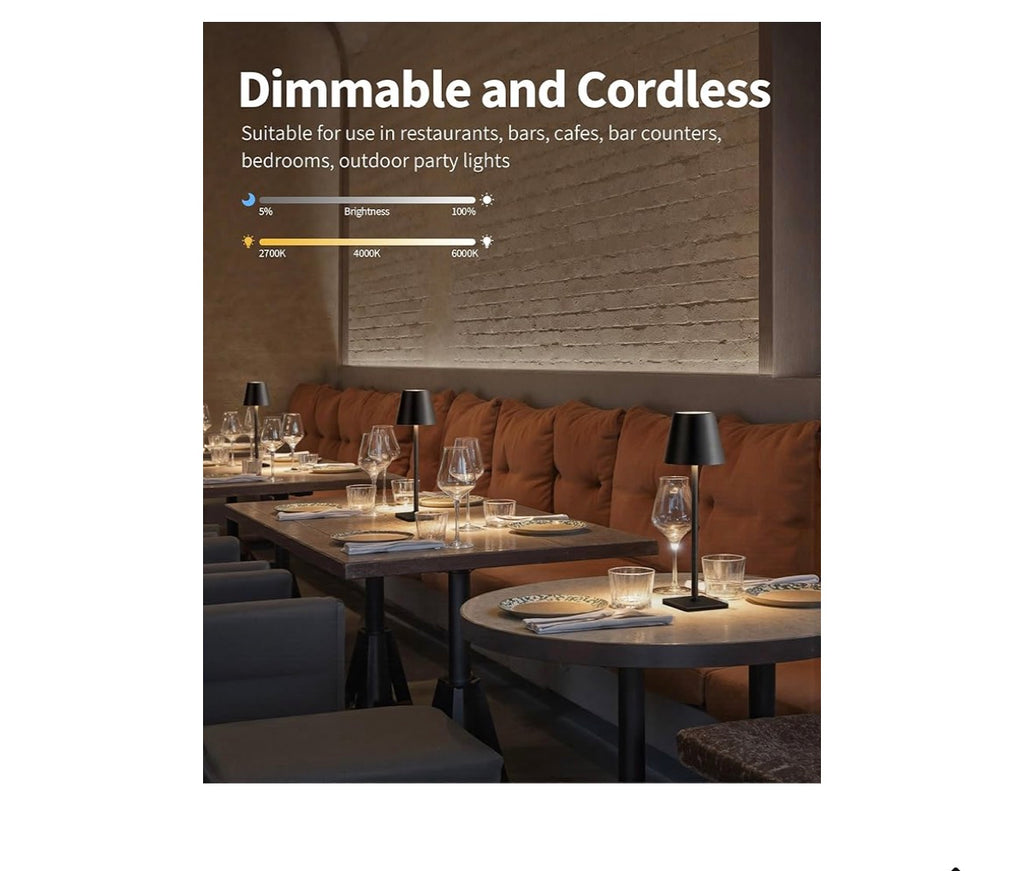 Cordless table lamp 2 pack
