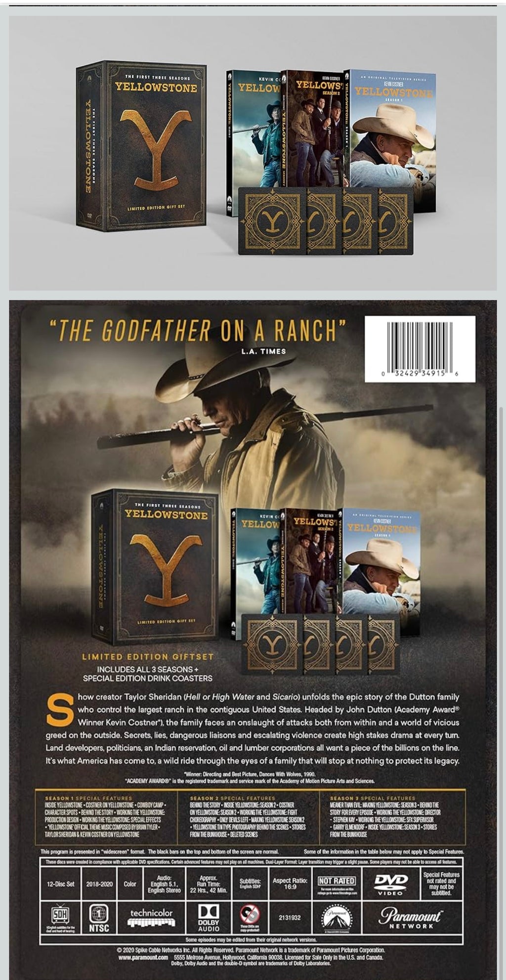 Yellowstone The first three seasons.